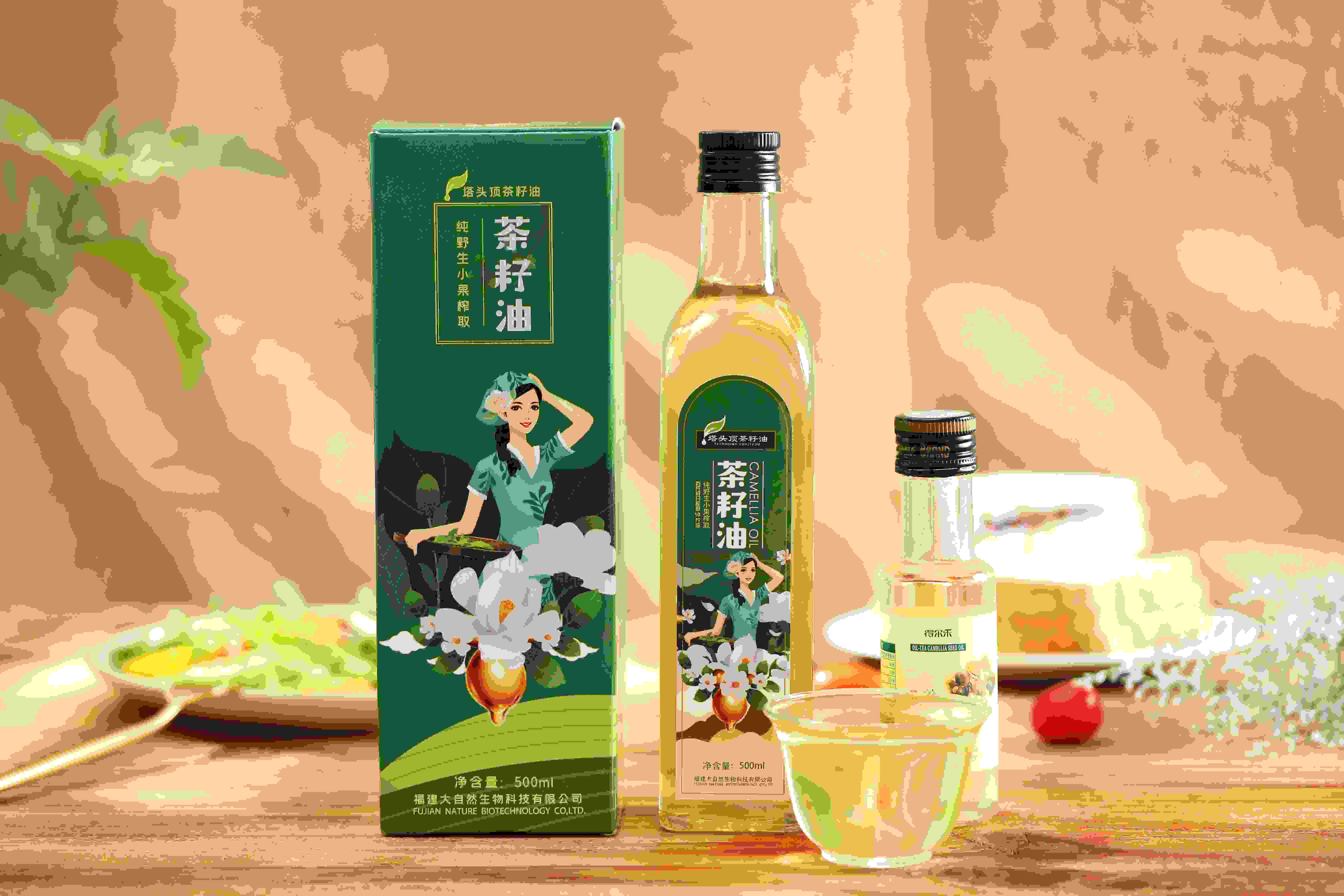 山茶油图片拍摄,山茶油详情页设计,食用油广告拍摄,食用油详情页,食用油线上设计(图3)
