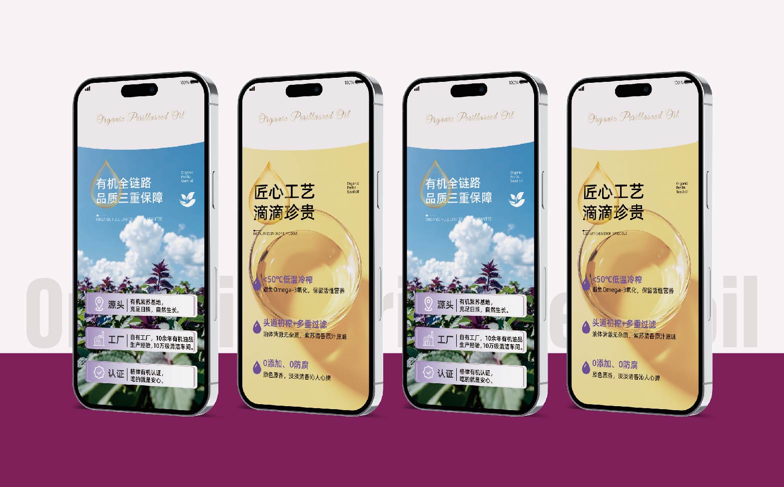 紫苏籽油包装设计,特种油脂包装设计,食用油包装设计,青岛品牌设计,青岛包装设计,食用油包装设计,青岛设计公司,青岛品牌策划(图5)