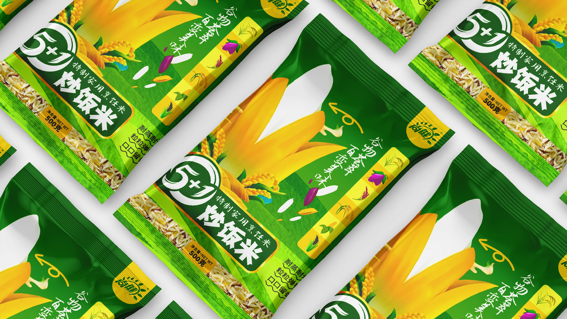 特质方便米饭包装设计,炒饭米家庭装包装设计,食品包装设计,青岛包装设计,大米包装设计,品牌包装设计(图5)